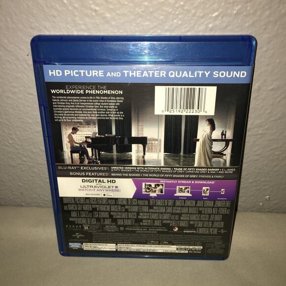Blu-ray / Dvd Used Fifty Shades Of Grey Unrated Edition Dakota Johnson Universal - Picture 2 of 3